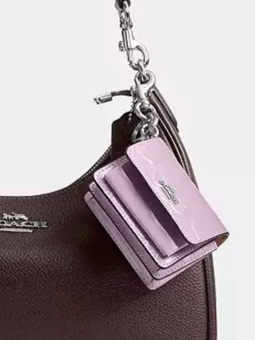 COACH Klare Bag Charm
In Signature Leather With Heart Charm - Picture 2 of 6